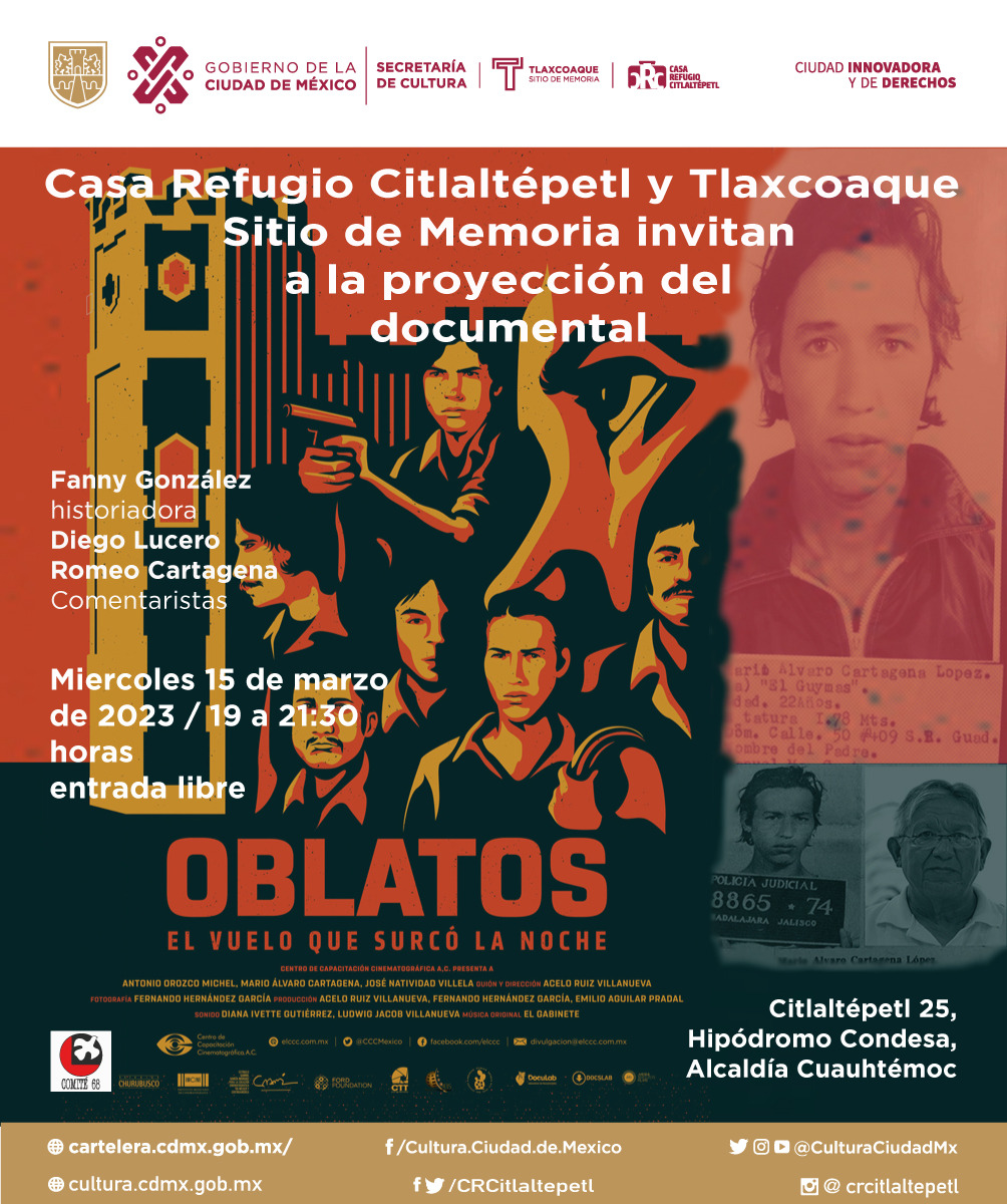 Proyección Del Documental Oblatos El Vuelo Que Surcó La Noche • Cartelera Cultural De La 5857